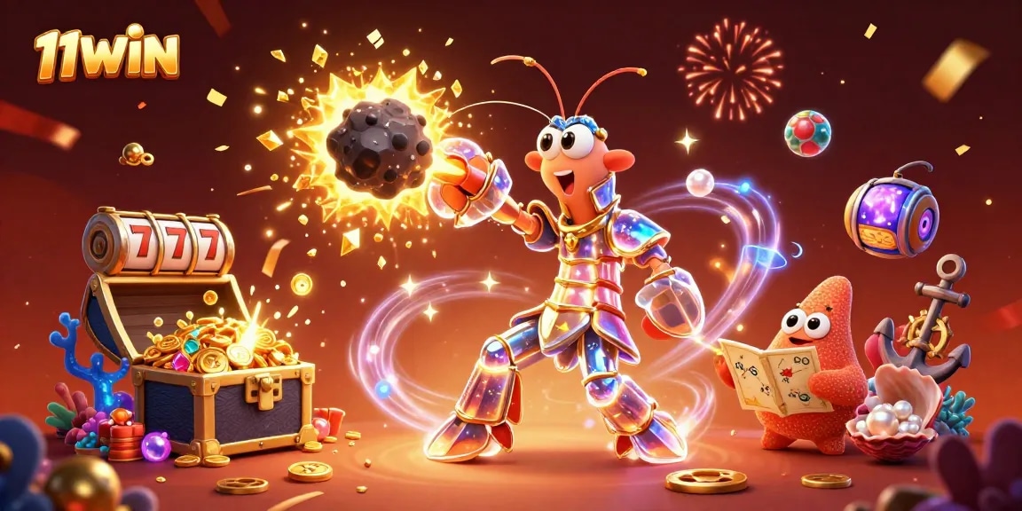 Experience the thrill of winning at 11WIN in this vibrant casino-themed undersea adventure.
