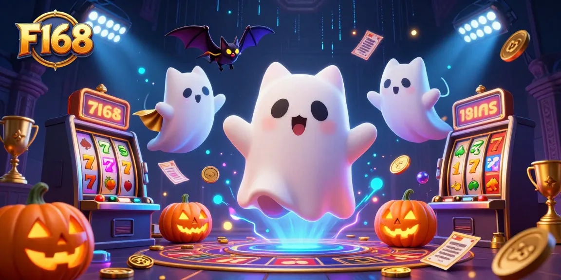 Experience thrilling gameplay at F168 with the friendly ghost cat and dynamic slots elements.