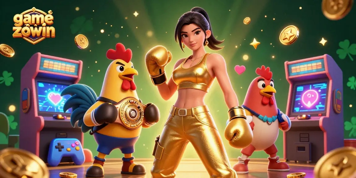 Experience the excitement of gaming with game bài zowin and dynamic 3D characters in an immersive casino scene.