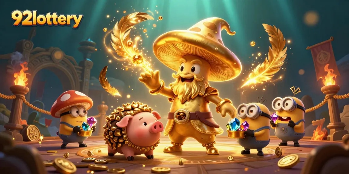 Experience 92lottery's magical world of gaming with enchanting characters and dynamic elements.