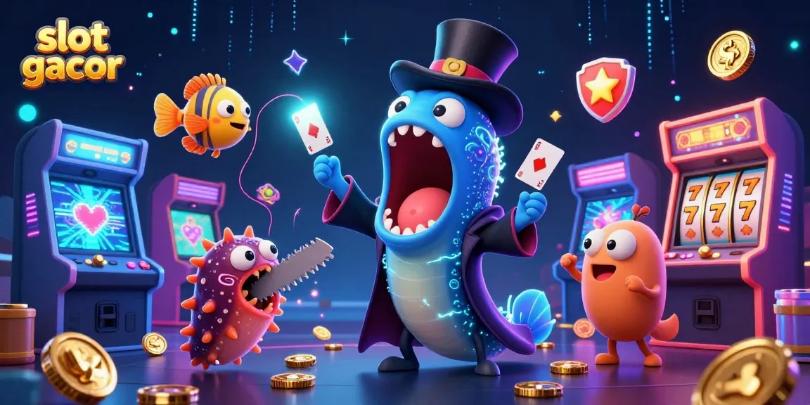 Experience the exciting slot gacor action with vibrant characters and dynamic gaming elements.