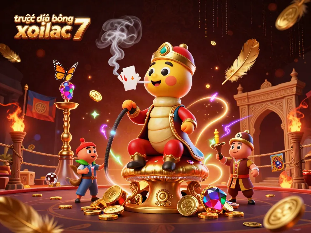Experience the vibrant, captivating scene of trực tiếp bóng đá xoilac 7 with dynamic characters and rich casino elements.